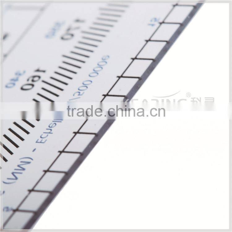 Chiese Manufacturer 3mm thickness high quality aviation protractor / with full specification # KPP-3