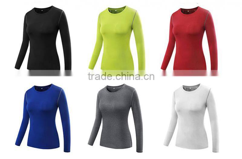 Long sleeve design your own running t shirt / t-shirts wholesale