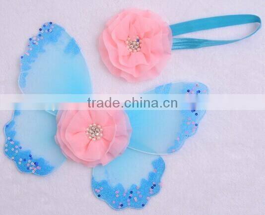 infant Girl Photo Photography Props Newborn Baby Angel Wing With headbands