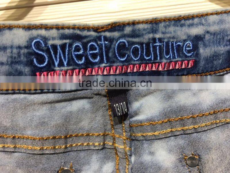 GZY New Style Fashion Ripped Jeans Women Garment Stock 2017