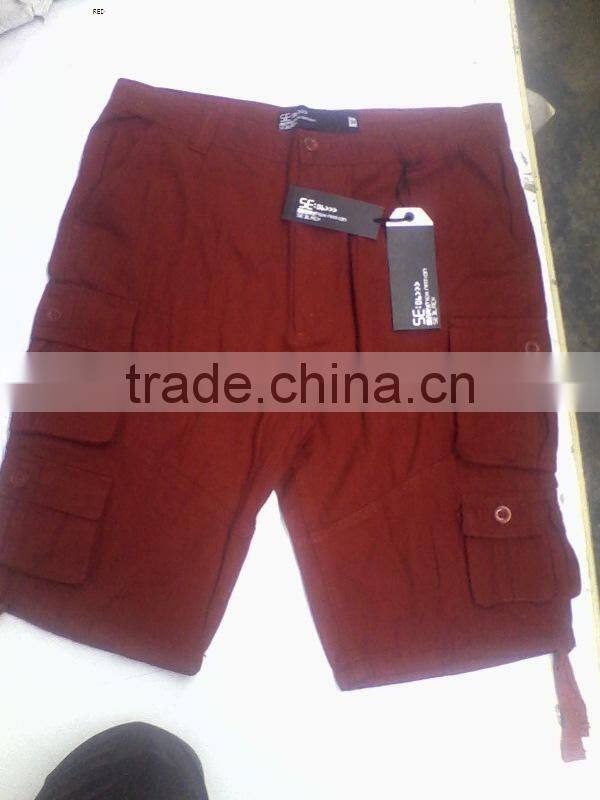 MENS EXCLUSIVE 9 PKT CARGO SHORTS (Garment Stock lots / Apparel Stock / stocklots / Garment Apparel from Sri Lanka / Bangladesh)