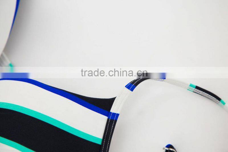 New Summer Beachwear Two Piece Stripe Kid Girl Bikini