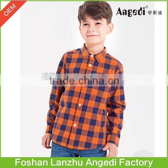 Brand Fashion Bow Tie Kids Boutique shirt Little Gentleman plaid twill Shirts for 2-12 Children ClothingYears