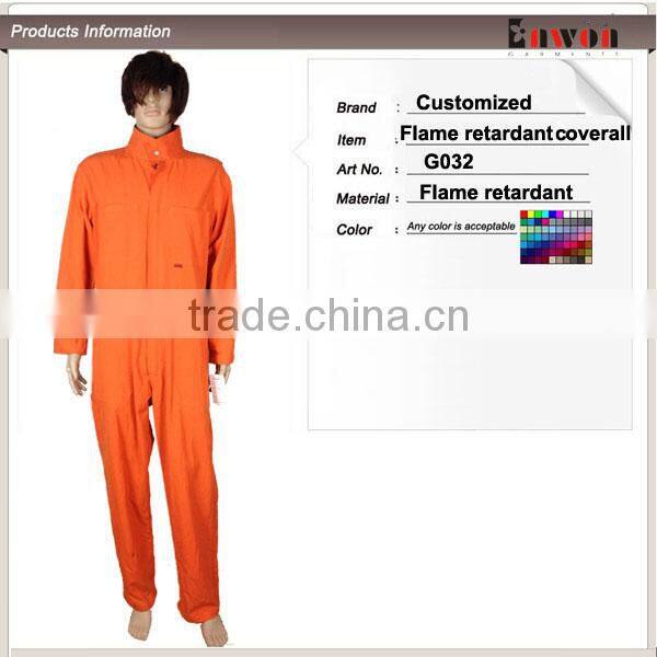 Orange Workwear Safety Cotton Coverall