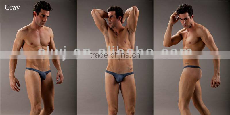 90 polyamide + 10% spandex thong hot selling sexy men thong 1001-DK WJ seamless thong