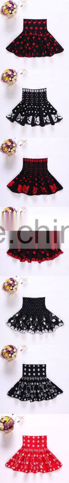 Fashion design girls winter black pleated school uniform mini skirts