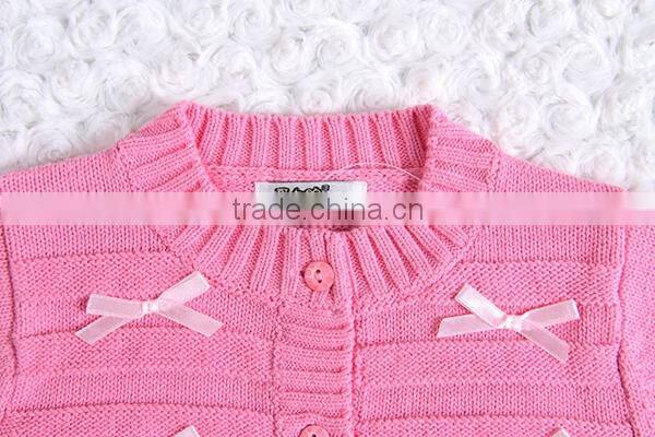 Korean style baby girl thin knit cardigan sweater