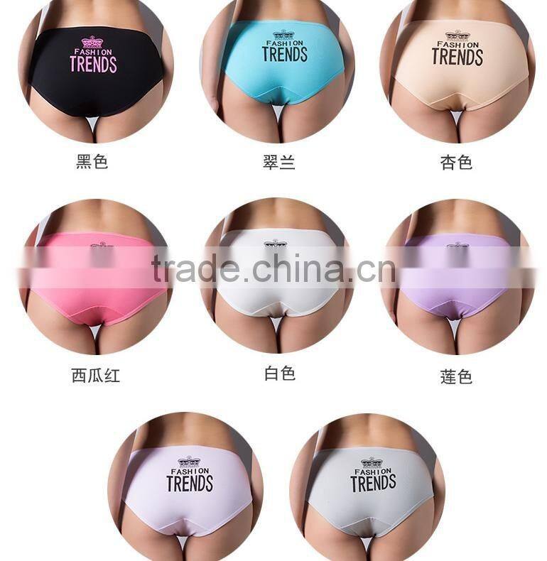 Colorful Sexy Young Women Girls Cotton Panty Cute Pretty Girls Stylish Panties Wearing Sexy Underwear E12
