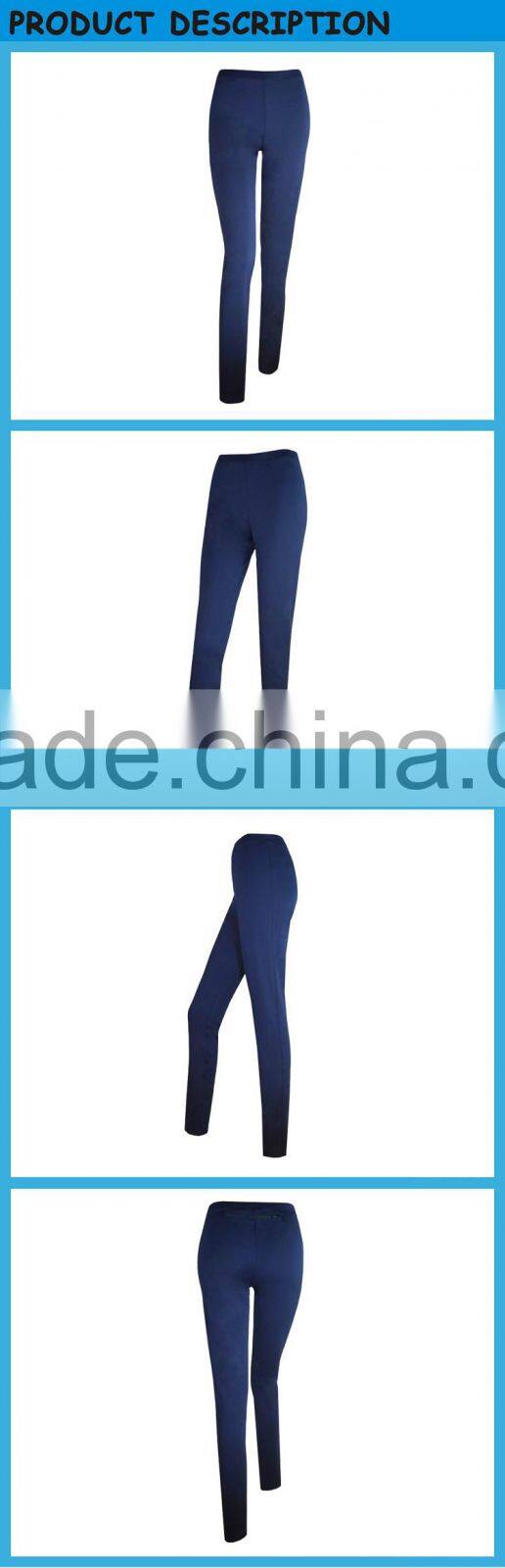 Women's High Waist Blue Pants Jogger Pants Girls Sexy Nylon Yoga Pants Running Leggings