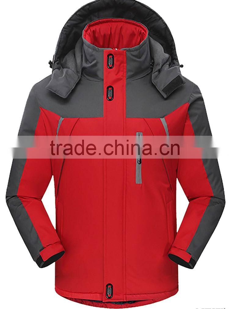 Unique design 100 % nylon middle aged men's cotton jacket