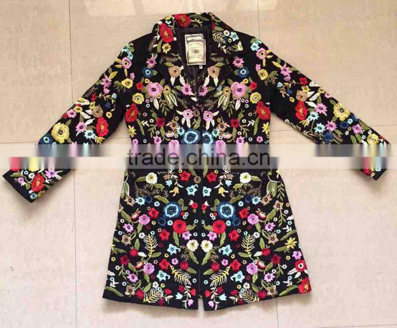 Fully Embroidered long coat