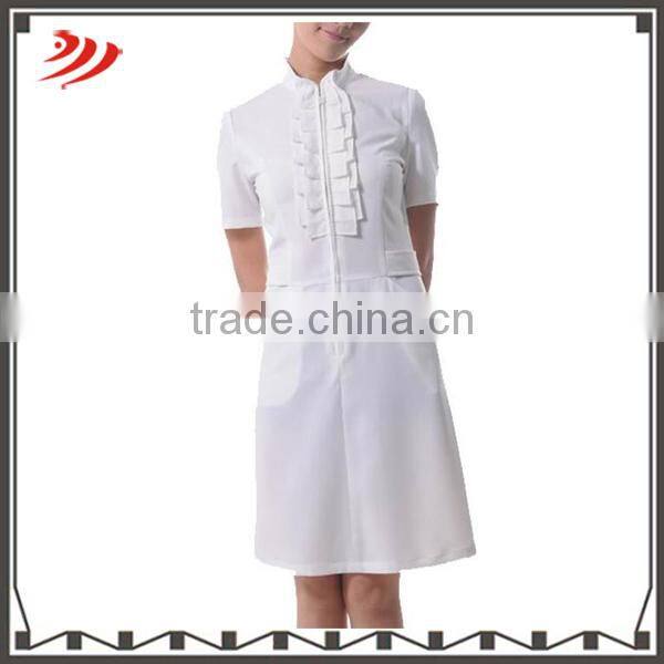Wholesale fashionable white female nurse uniform design