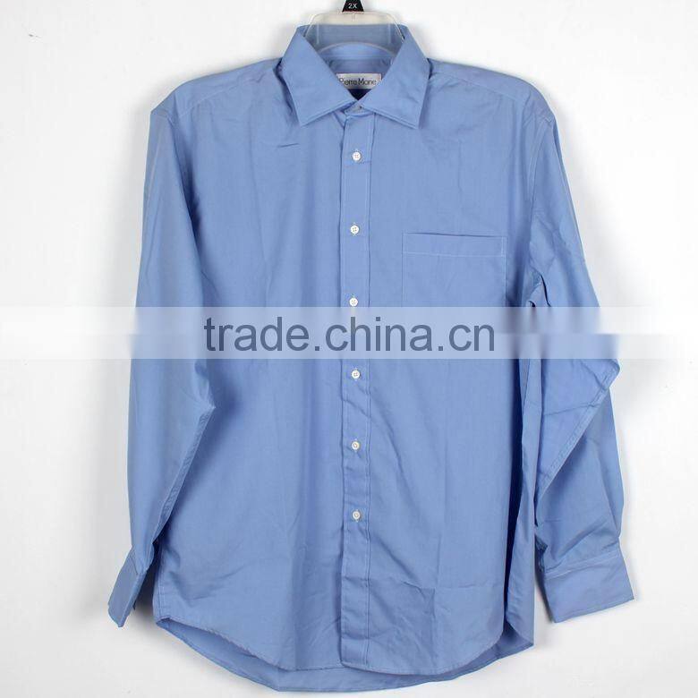 Solid color casual basic brand shirt for man
