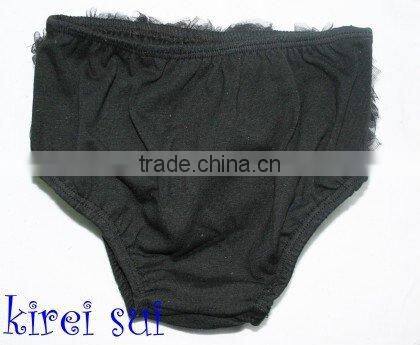 Black Baby Ruffles Chiffon Bloomers Panties T3