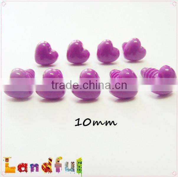 10mm Purple Heart Nose Plastic Cat Nose Dog Nose Plush Bear
