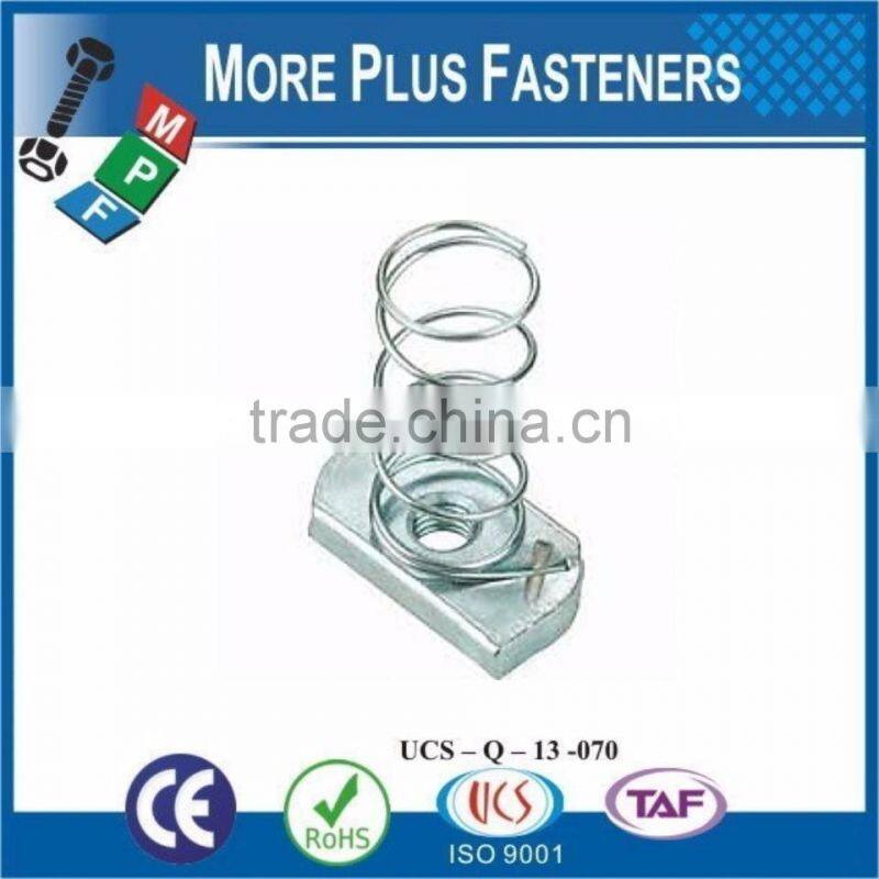 Made in Taiwan Short Unistrut Stainless Steel Spring Nut