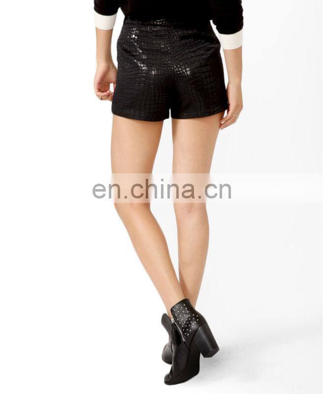 Embossed Metallic-Blend Shorts CSS0016