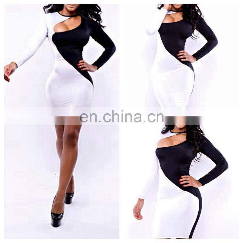 Professional women O-neck bodycon dresses