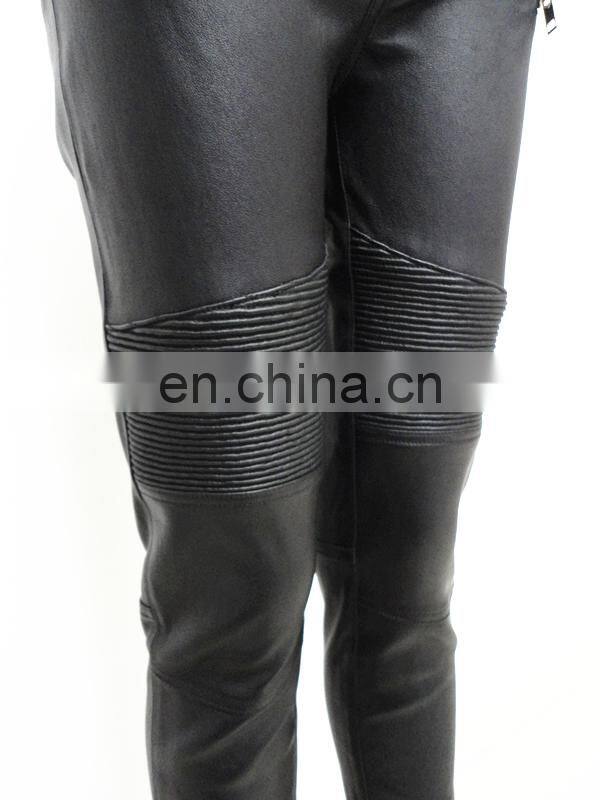 wholesale stretch leggings stretch lamb leather pants stretch pants for ladies