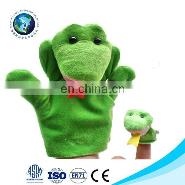 Custom plush animal heard glove puppet popular soft stuffed funny hand puppet plush dolls animal