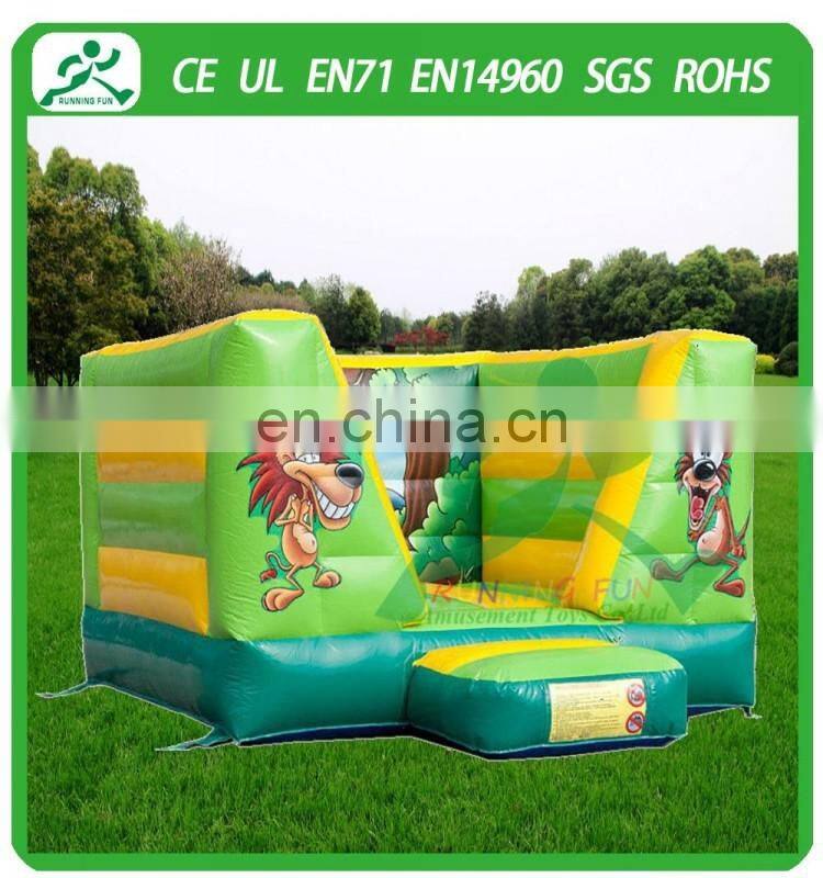 Indoor Mini Inflatable Jungle Bouncy House With Roof