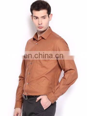 Men Grey & Teal Blue Slim Fit Formal Shirt