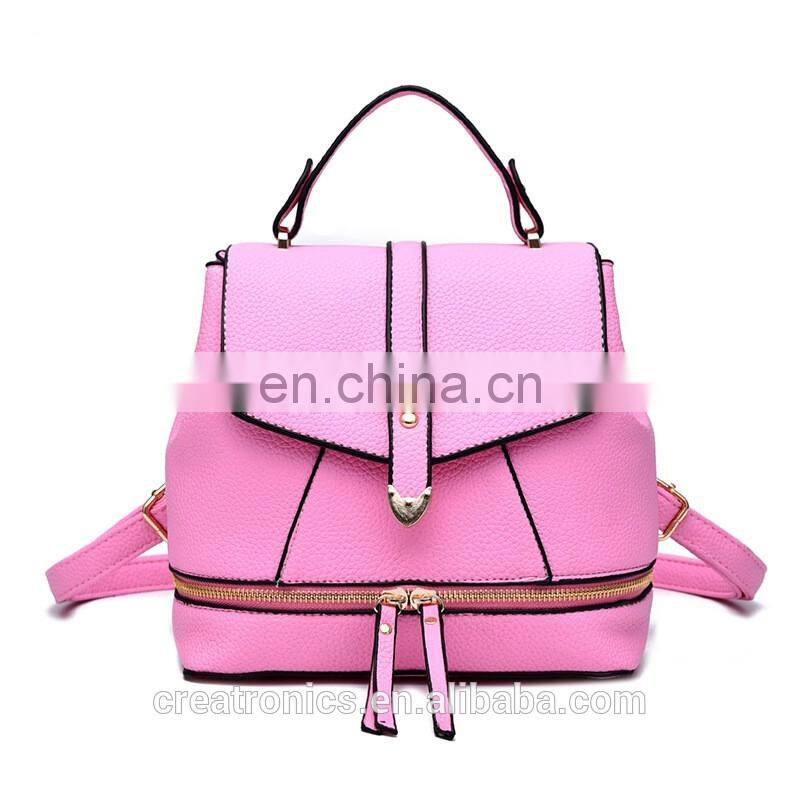 CR high reputation manufacture buy direct from china manufacture rucksack leisure style backpack women's retro bags