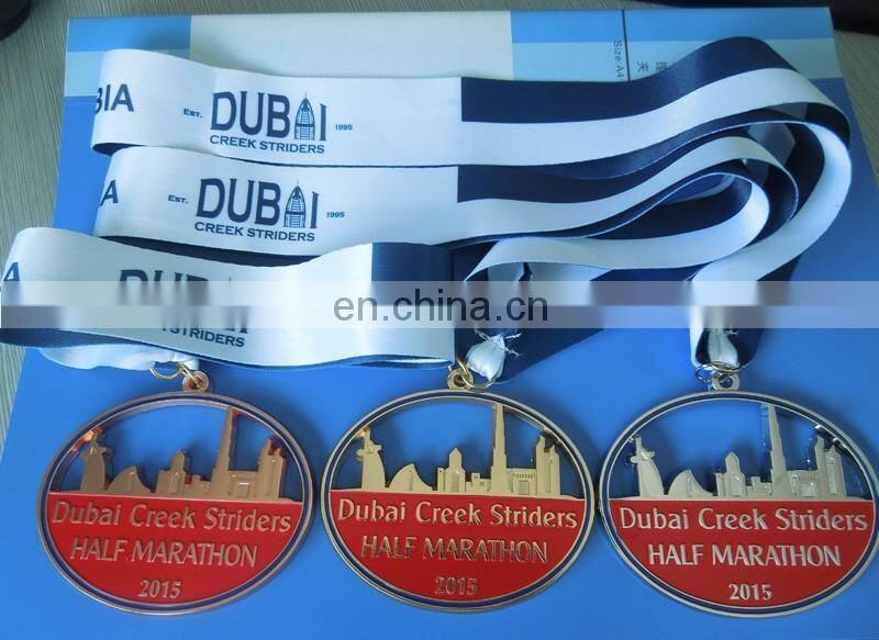 2017 promotional custom metal logo printing awarded medallion