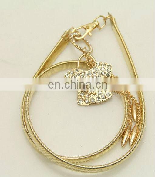 Elastic chain belt for ladies with fashion style