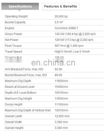 25 tons liugong excavator CLG925 for sale good price