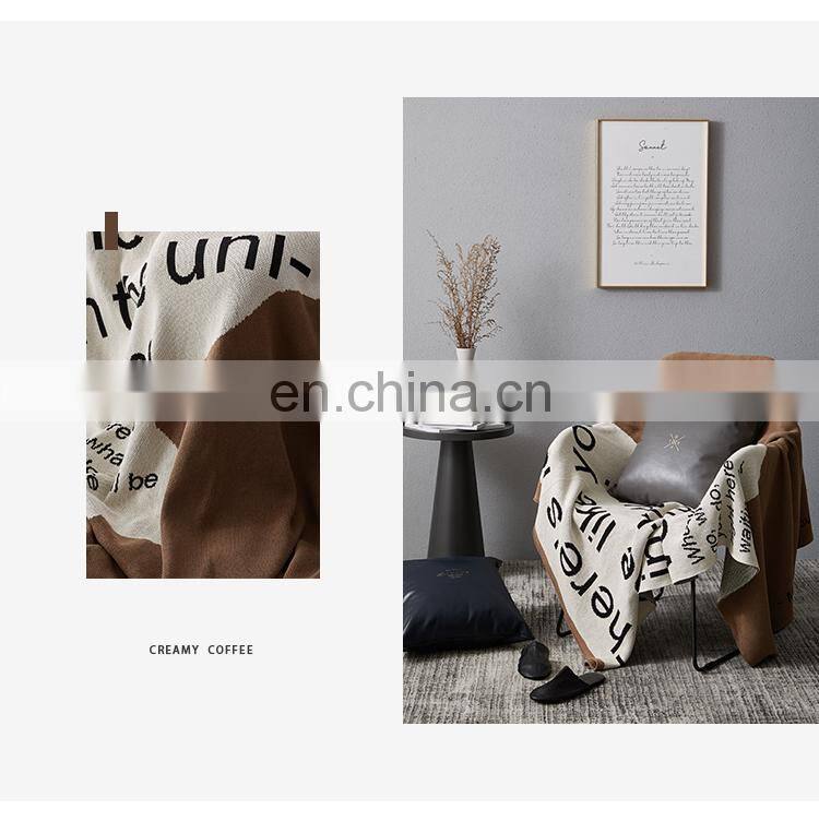 RAWHOUSE Wholesale 100 % cotton soft Knitted blanket