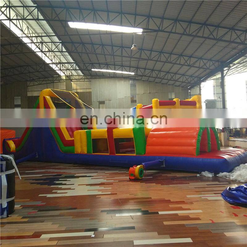 Kids portable cheap blow up obstacle course for sale