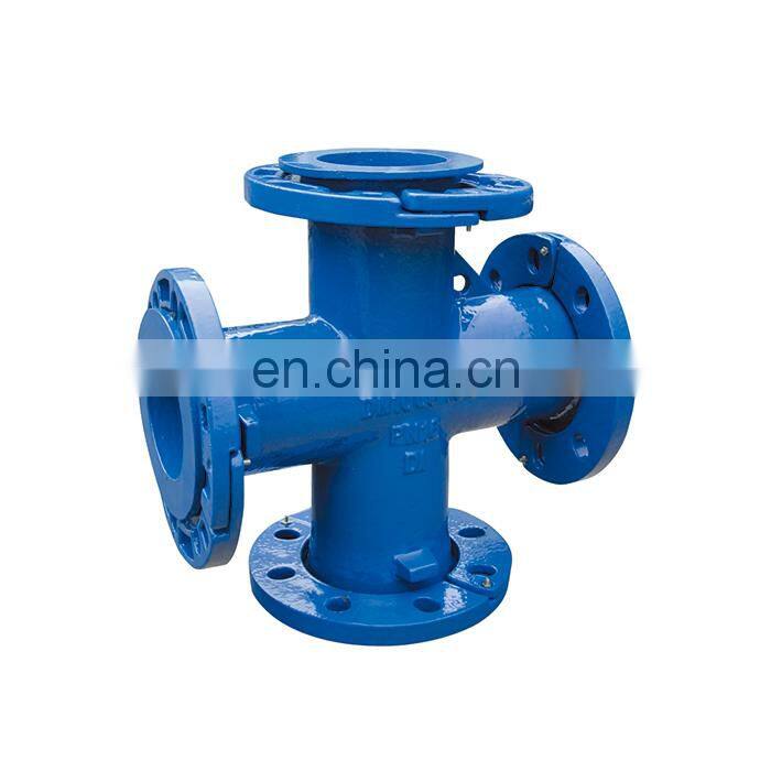 PN25 cast ductile iron di loosing flange fitting cross
