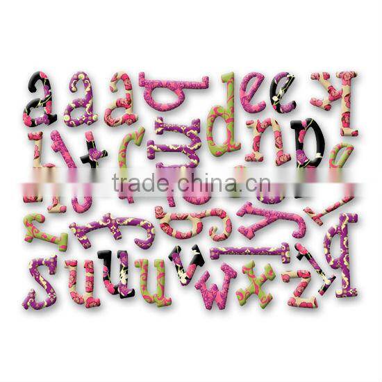 DIY Decor Craft Cube Box Scrapbook Chipboard Alphabet Letter