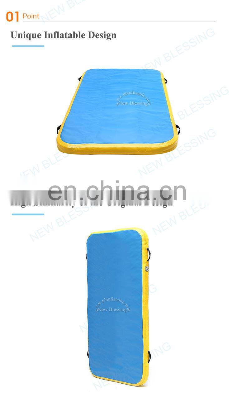 5m x 1m Factory Tumbling Gym Game Mat Drop Stitch Fabric Inflatable Air Track For Sale