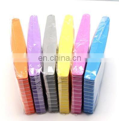 Professional Round abrasive Sponge Custom Printed 80 100 120 150 180 240 grit finger nail file