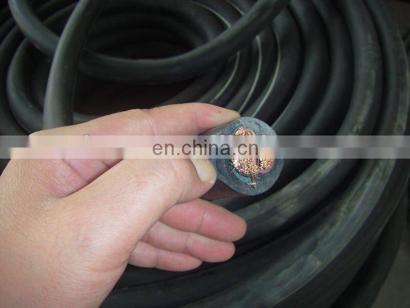 Hot sale!! China copper core flexible rubber 2/0 welding cable
