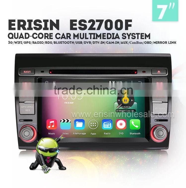 Erisin ES2700F 7 inch Bluetooth Car Audio with GPS 3G WiFi for FIAT BRAVO