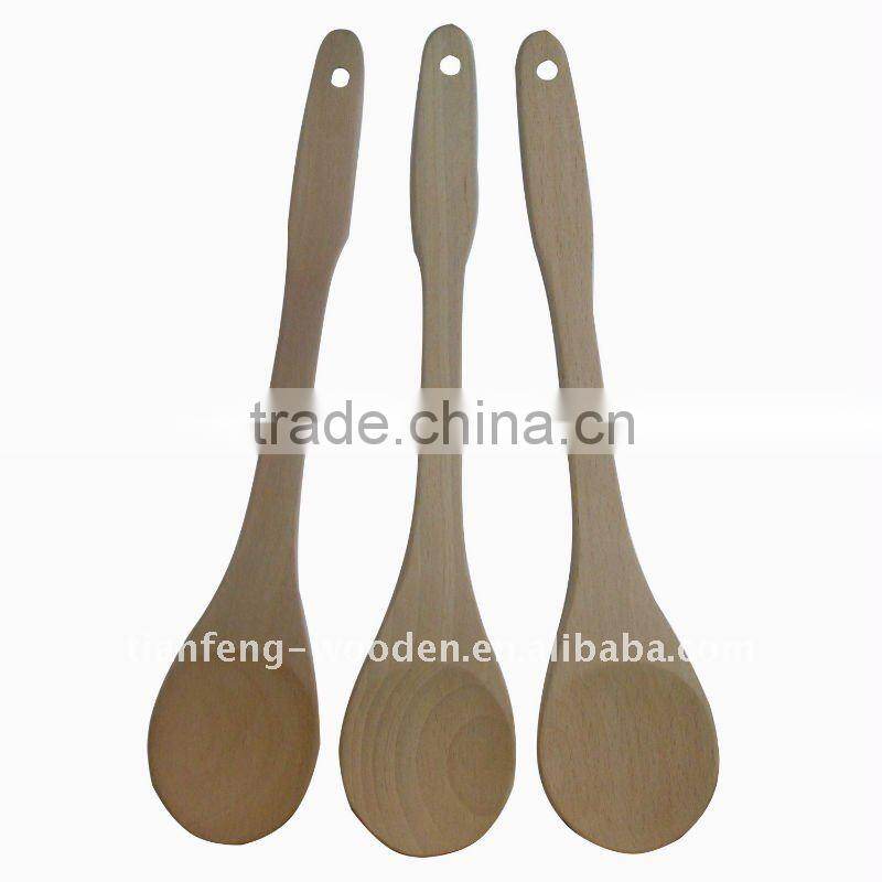 flat wooden spoon for cooking