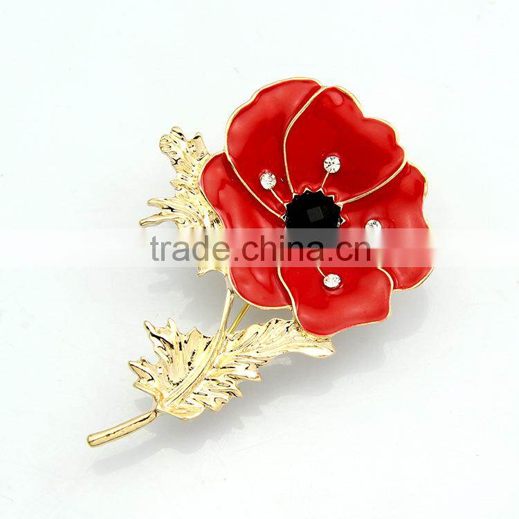 wholsale fashion silver gold crystal flower pearl men's chair sash brooch