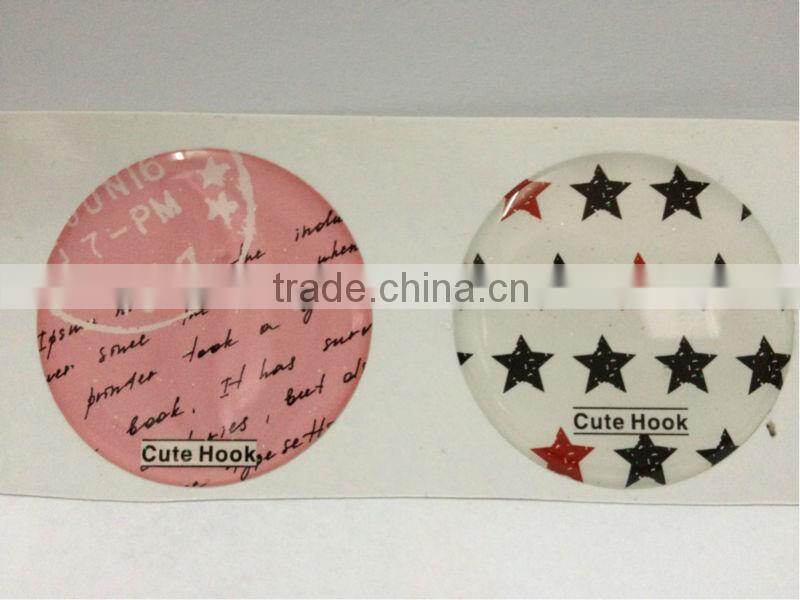 Alibaba China manufacturer custom logo print epoxy sticker