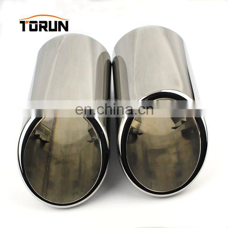 New style Universal exhaust muffler for audi Q7 Mirror polish