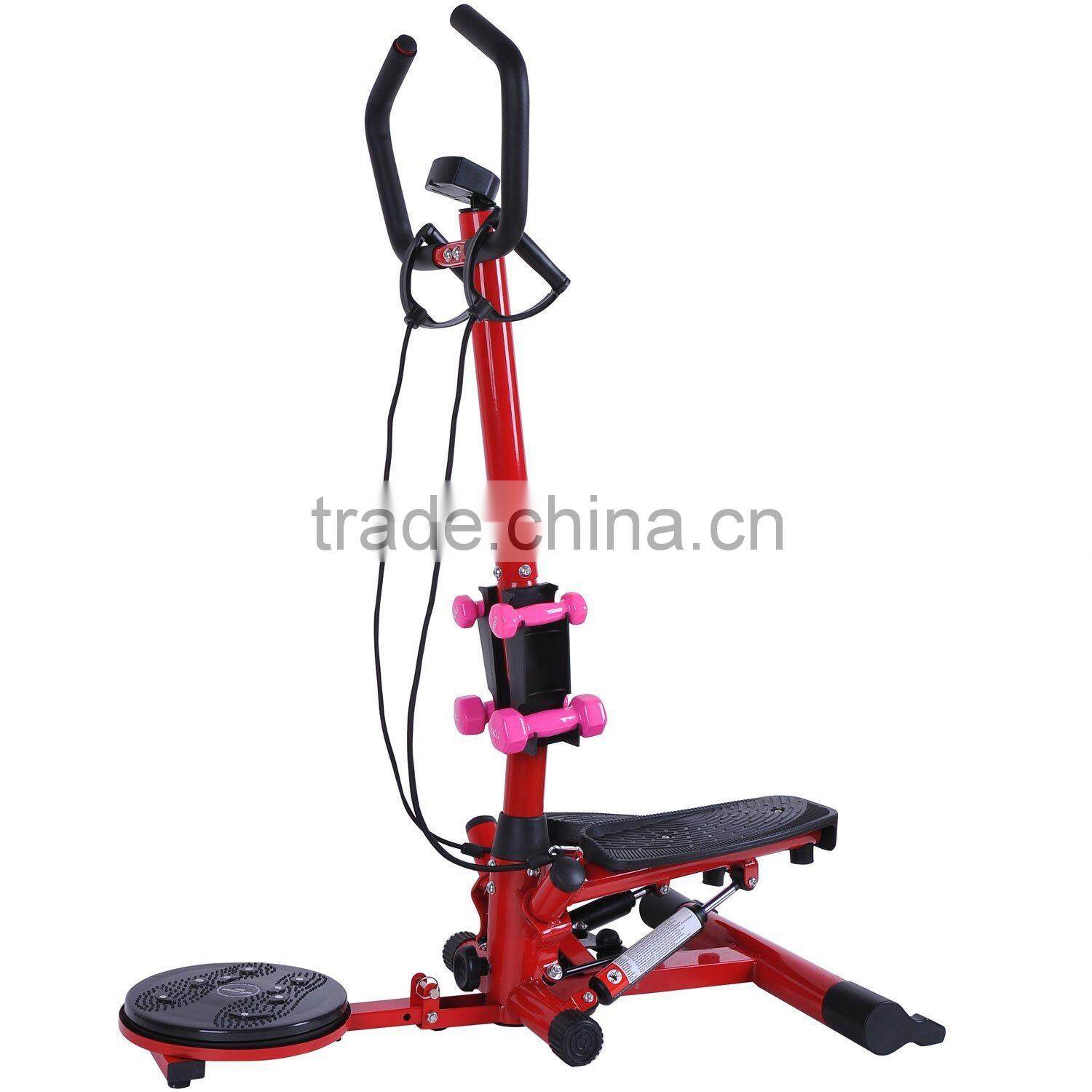 Multifunction Mini Stepper S199 with Handlebar and Ropes Legs Arms Toner Toning Machine 2 in 1 Home Gym Workout