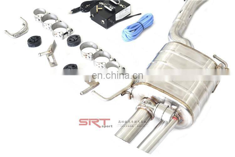 electric exhaust valve for bmw 7 series 740 exhaust system catback with quad double tip