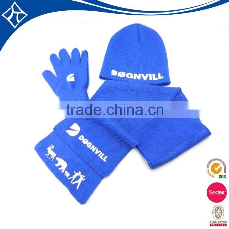 2013 personalize wool winter knit pattern fan scarf and hat beanie set