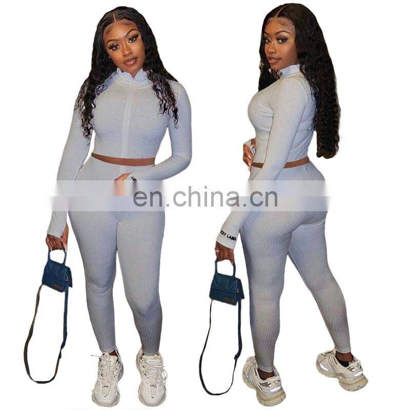 Manufacturer wholesale women's spring and summer new cardigan jacket + folded pants sexy slim 2-piece suit