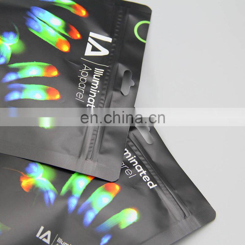 Custom LOGO Clear zip lock plastic underwear zipper swimming clothes packaging bag