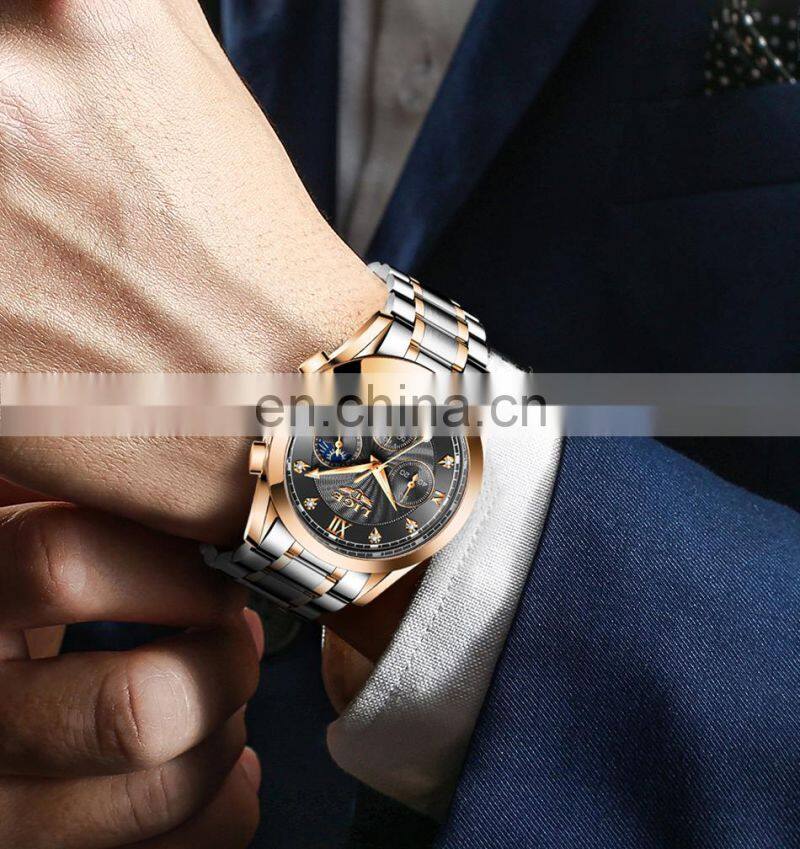 LIGE 8912 Fashion Men Watch Top Brand Luxury Waterproof Sport Watch Luminous Men Quartz Chronograph Wristwatch