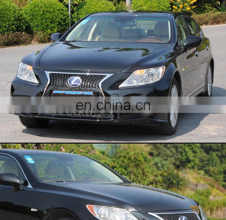 Runde Resin Material Body Kit Modified F Style LS600h Suitable For 2006-2012 Lexus LS460 Front Bumper With Front Grille Fog Lamp