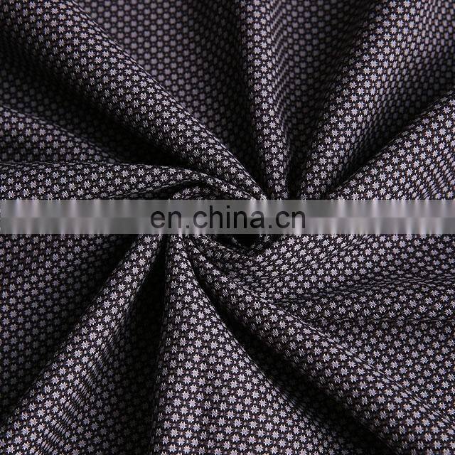 wrinkle resistant 100% cotton jacquard woven yarn dyed fabric dobby pattern suit outwear coat fabric